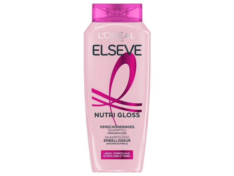 L'Oréal Elsève Shampoo Nutri-Gloss Glanz 250 ml Haarshampoo mit seidig-cremiger Textur ist ideal, um glanzloses Haar zu verwandeln
