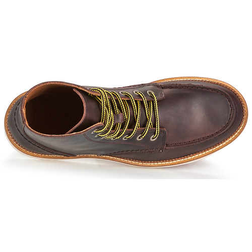 Selected - SLHTEO NEW LEATHER MOC-TOE BOOT - MArron