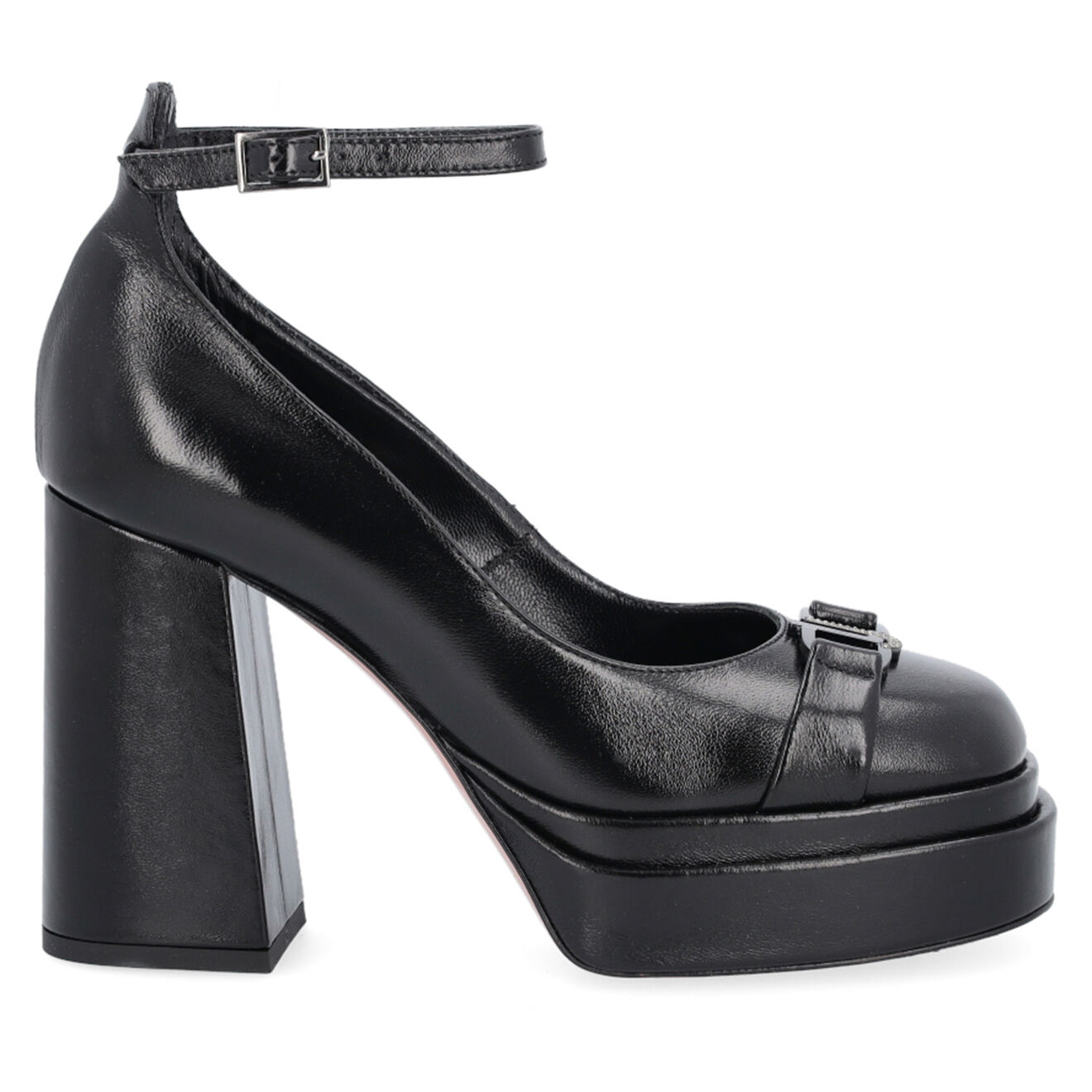 Liu-Jo Sandales en Cuir Nelly noires - Talon 12 cm