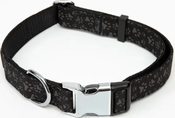 Paw Love - Halsbånd hund (Medium) - Sort