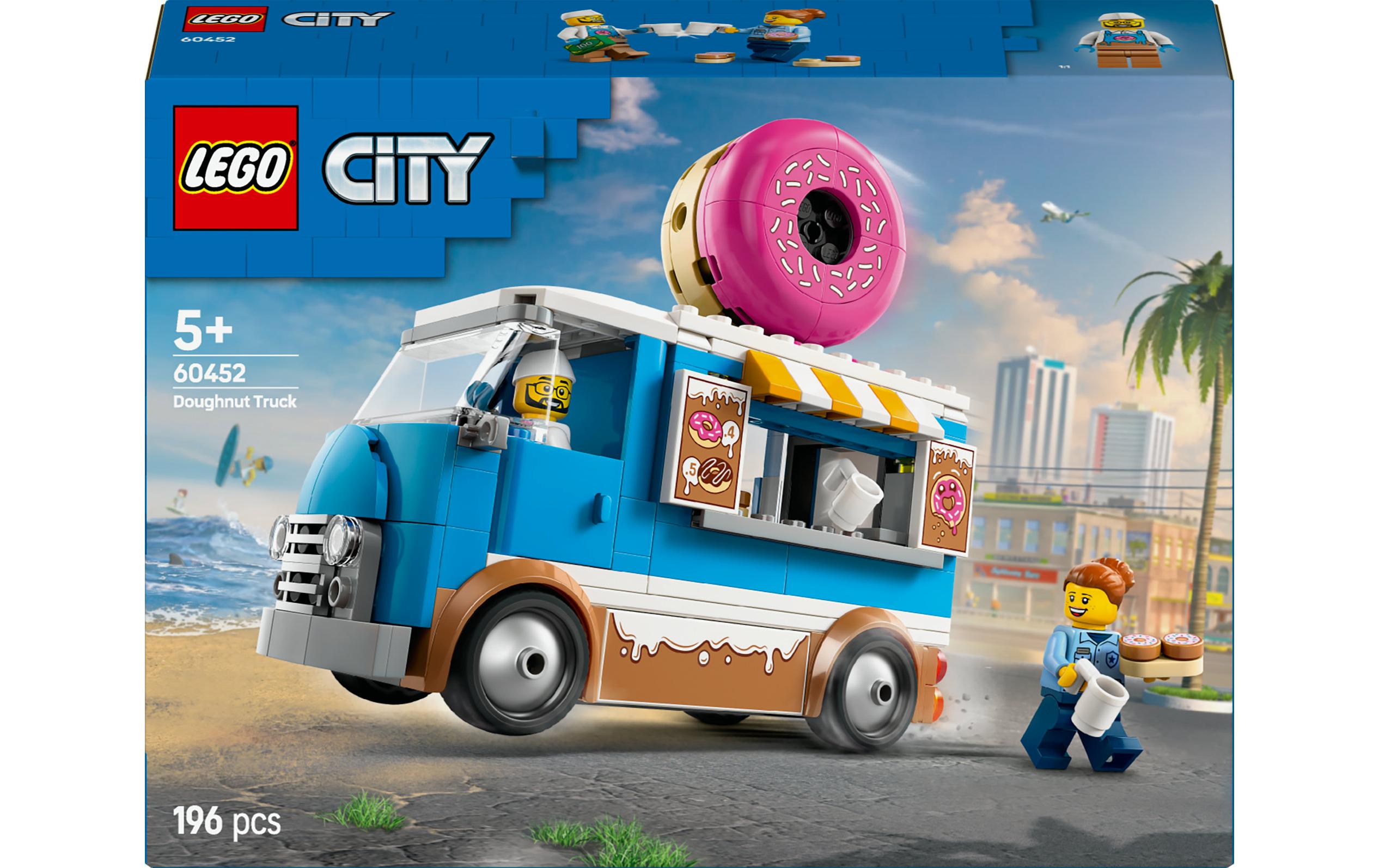 City Donut Truck 60460Vielseitiges Konstruktionsspielzeug zur Förderung der Kreativität und Fantasie