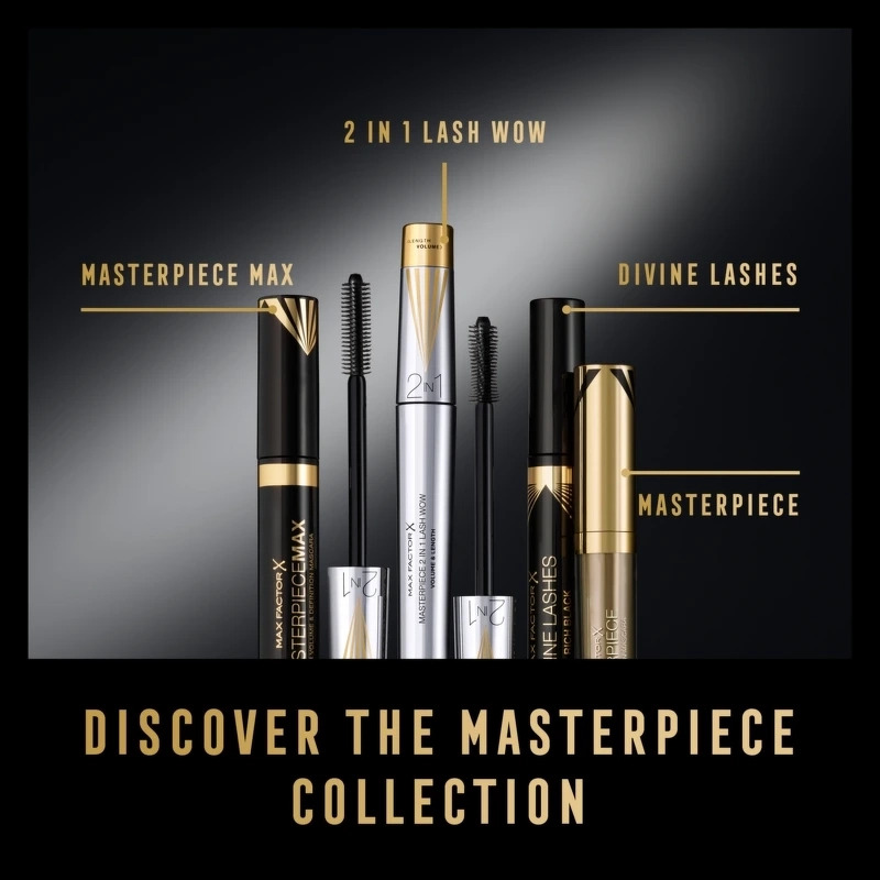 Max Factor Masterpiece 2-in-1 Lash WOW Mascara - Black Brown