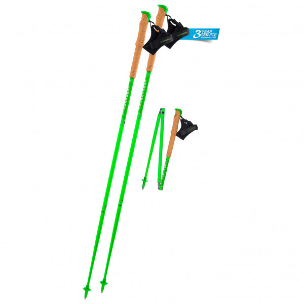 Komperdell - Carbon FXP Team Green Foldable - Bâtons de trail