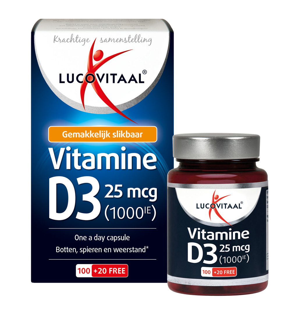 Lucovitaal Vitamine D3 25mcg (120 capsules)