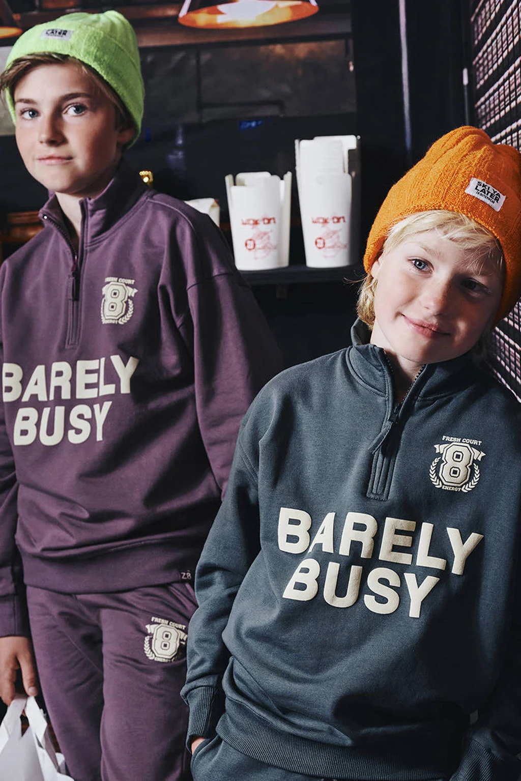 Z8 kids sweater Rufus grijsgroen