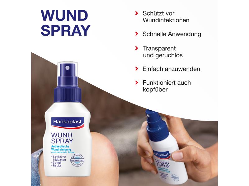 Hansaplast Wundspray 50 ml Wundspray zur Reinigung von Wunden