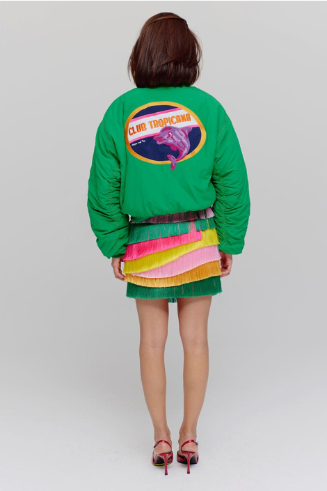 Harper & Yve groene dames jas