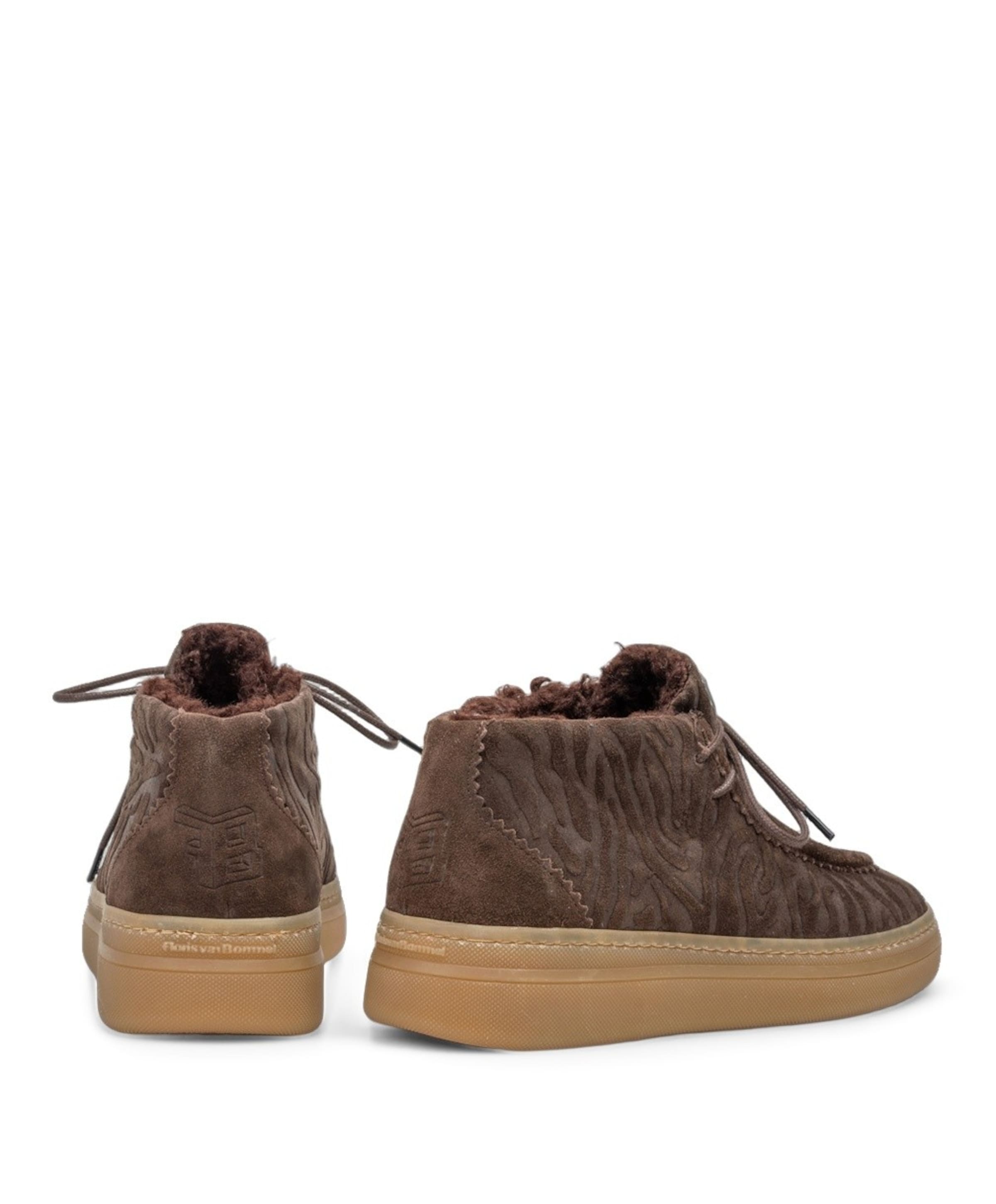 Floris van Bommel dames sneakers bruin