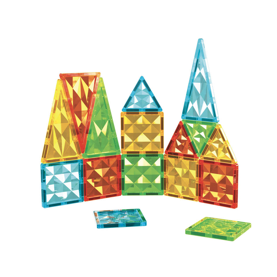 Geomag magnetische tegels edelstenen set 16-delig