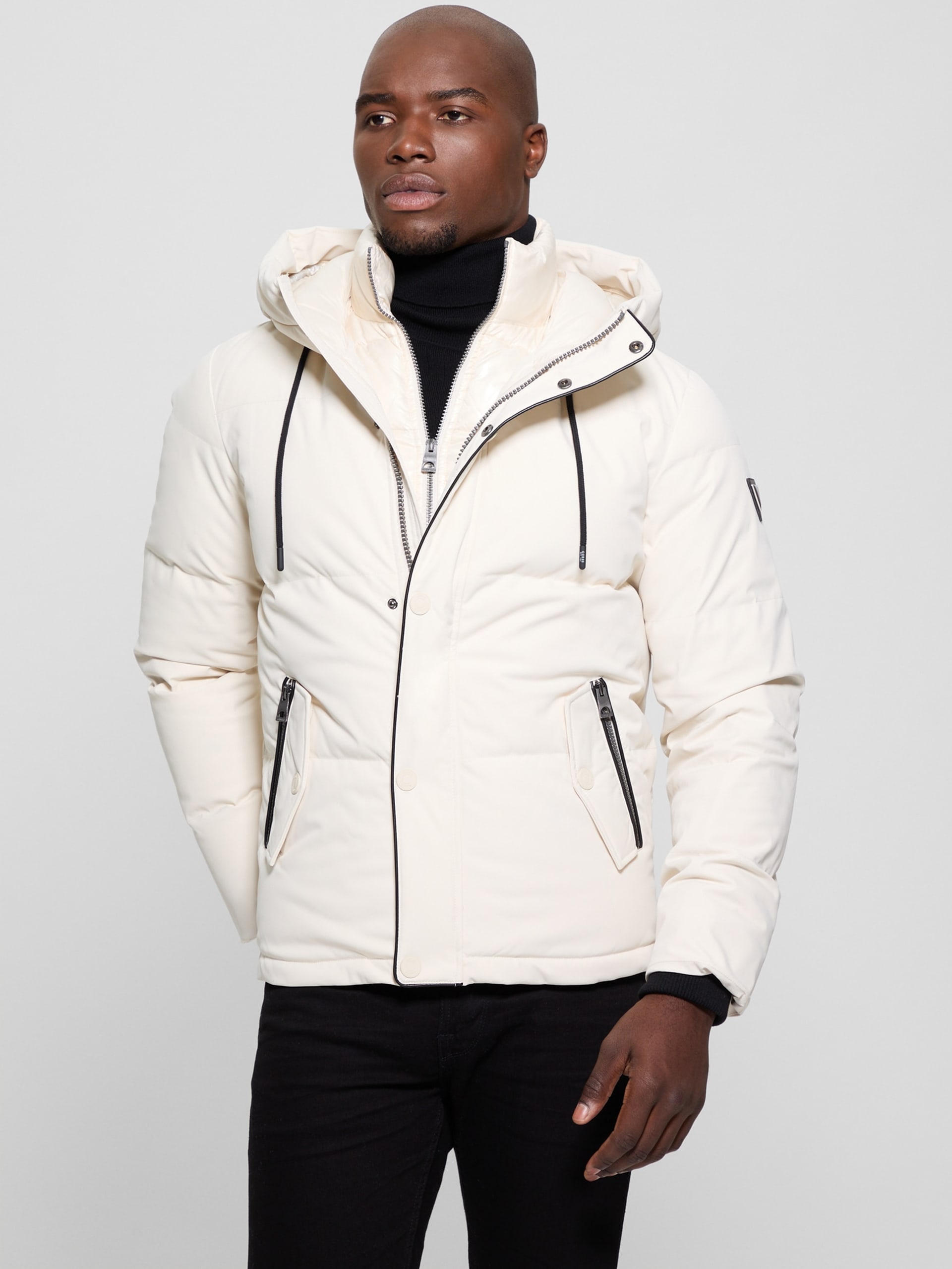 Jaqueta puffer de plumas ecológicas de alta qualidade