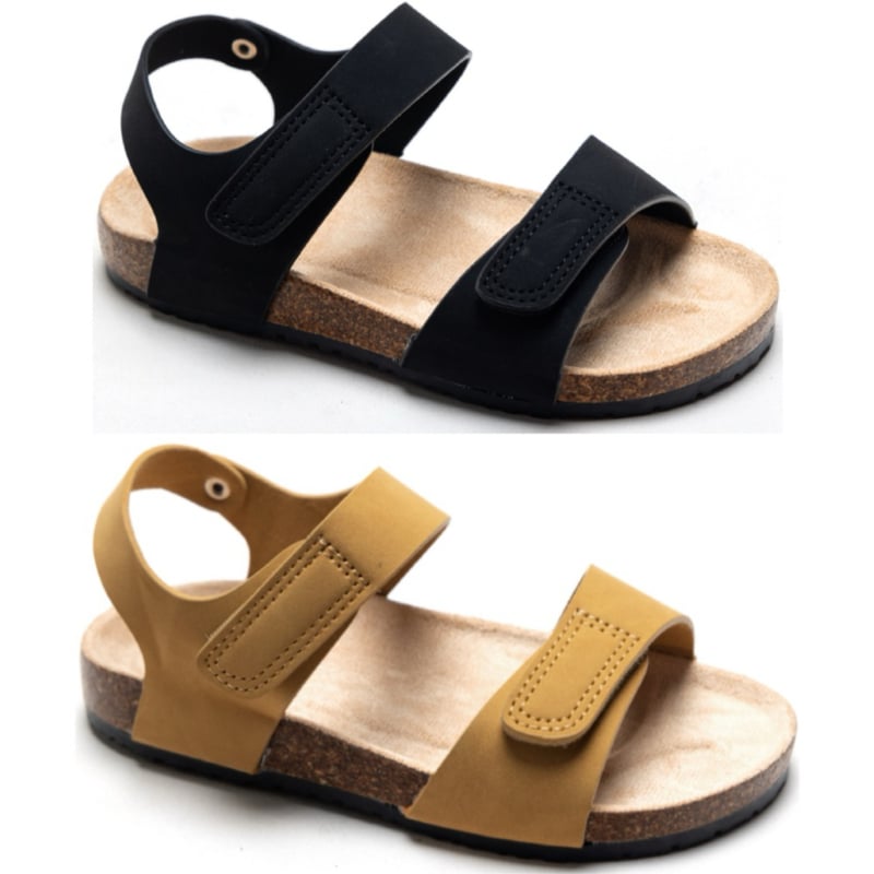 Summer boys sandals - black or camel