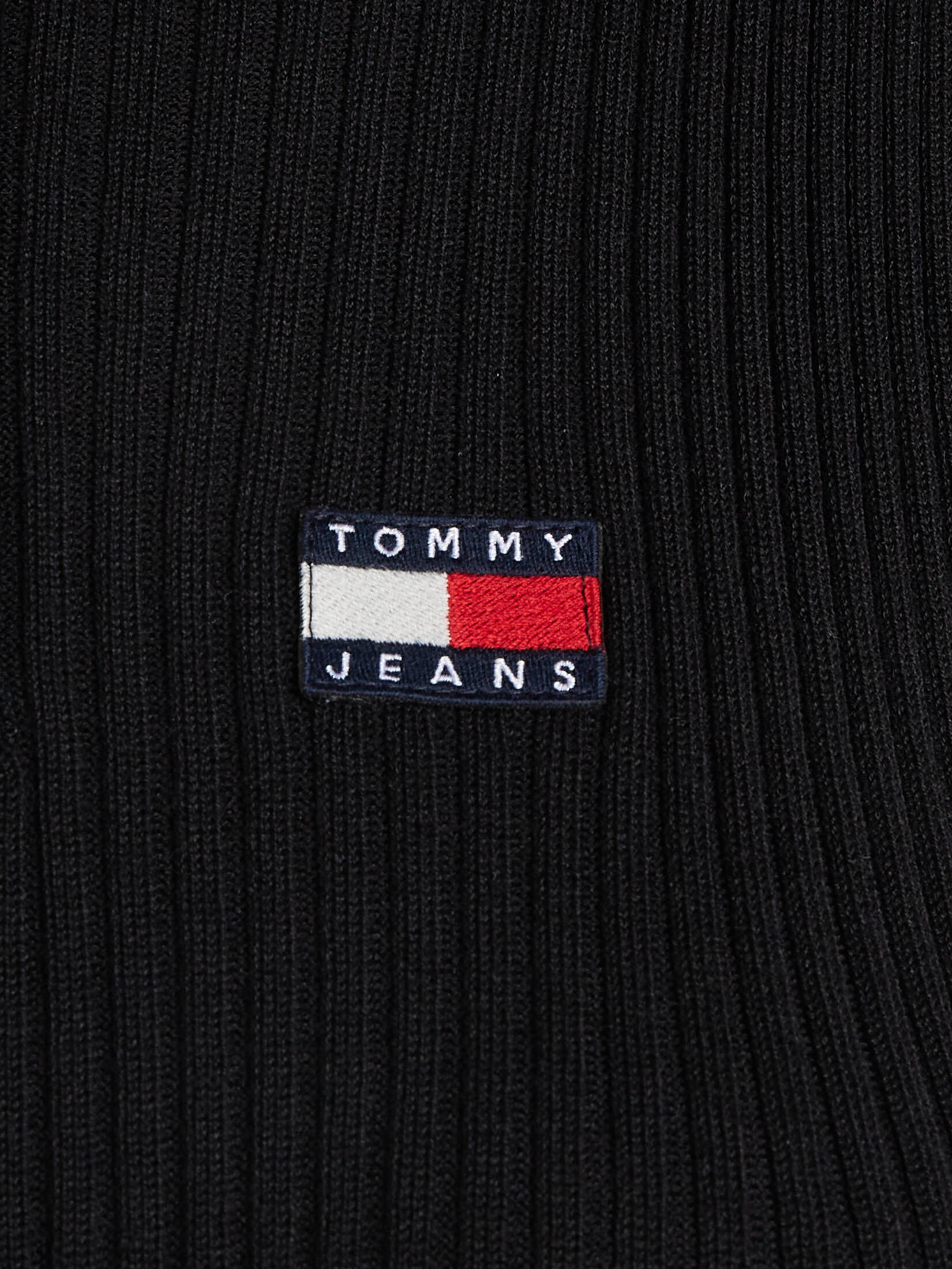 Tommy Jeans| Damen Stricktop TJW 1/4 ZIP SL BADGE SWEATER