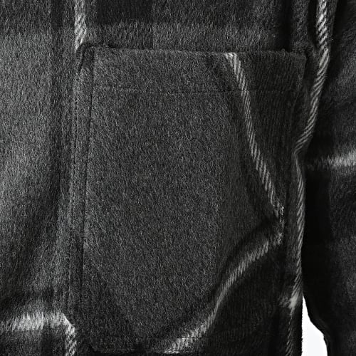 Surchemise A Carreaux KD640 Gris Anthracite
