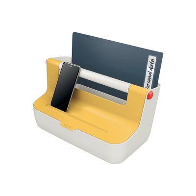 Leitz Cosy - Boîte de rangement organisateur de bureau - jaune - plastique ABS