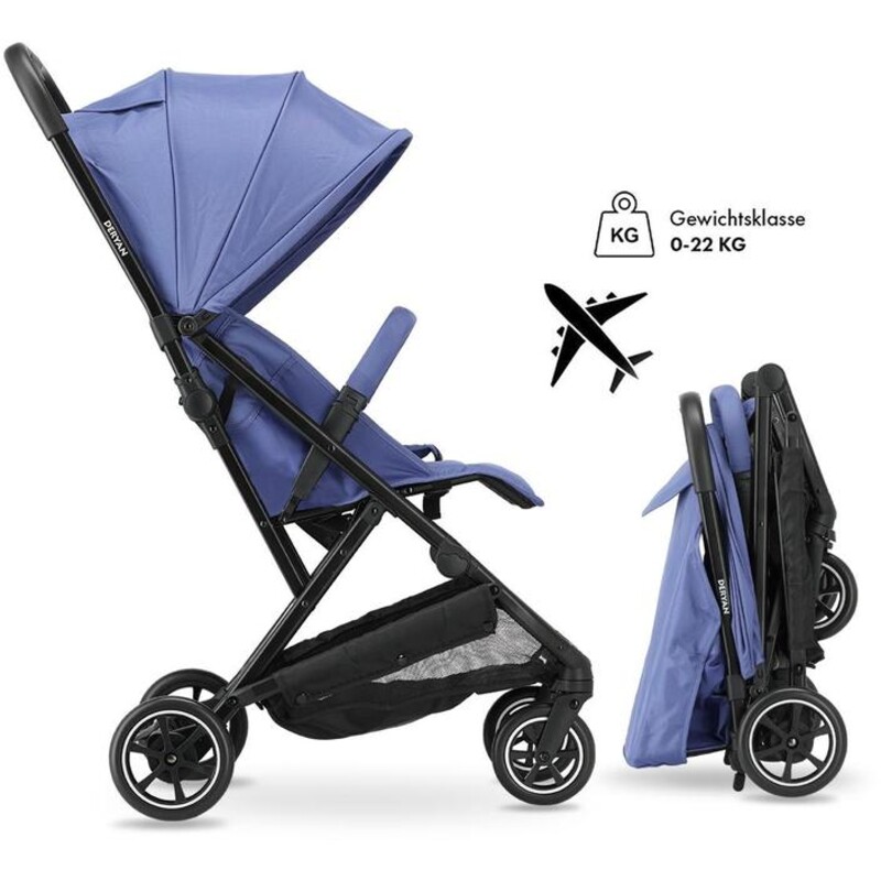 Deryan Easy buggy blauw V2