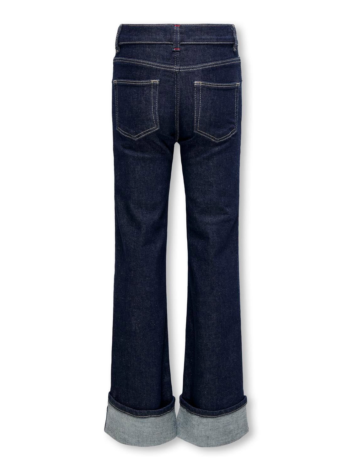 KOGMERCER Weiter Beinschnitt Jeans Dark Blue Denim