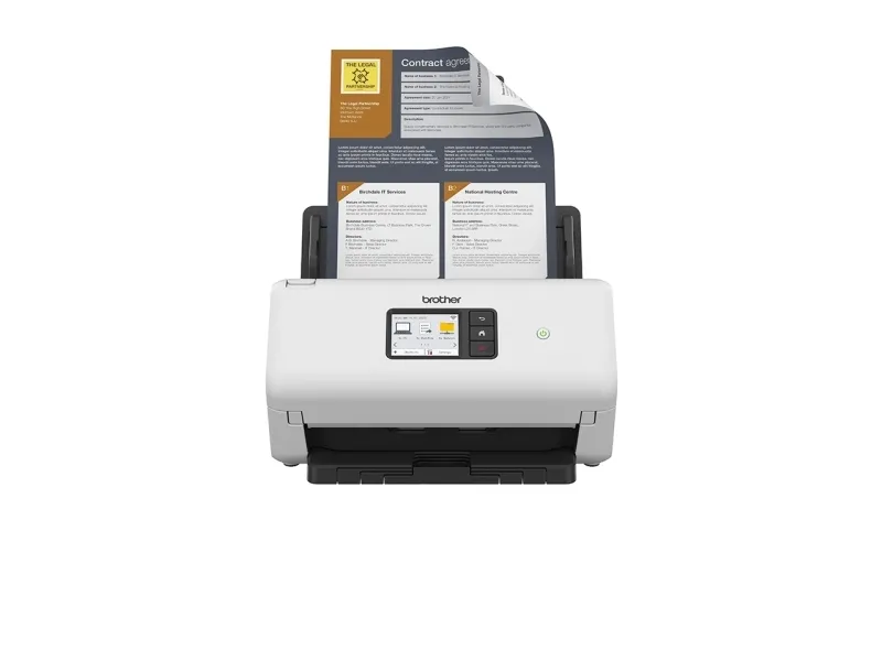 Brother ADS-4500W - Dokumentscanner - Dual CIS - Duplex - A4 - 600 dpi x 600 dpi - op til 35 ppm (mono) / op til 35 ppm (farve) - ADF (60 ark) - op til 5250 scanninger pr. dag - USB 3.0, Gigabit LAN, Wi-Fi(n), USB 2.0 (Host)