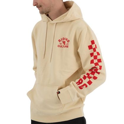 Sweat RIDING CULTURE CHECKERBOARD - Blanc