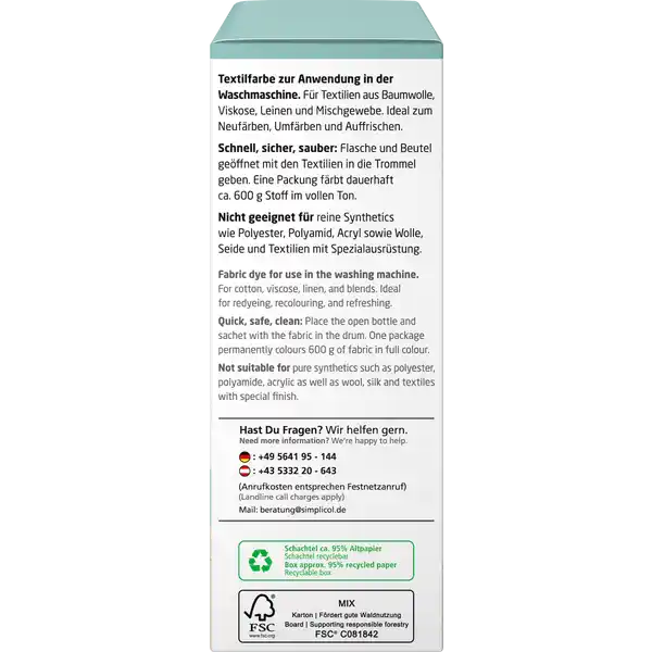 Textilfarbe Intensiv Mint-Petrol