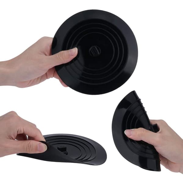 INF Propp til vaskekum, 15 cm Sort  15 cm