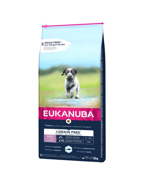 Eukanuba Pup & Junior Large Grain Free Zeevis - Puppy-Hondenvoer