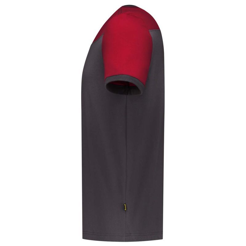 Tricorp Bicolor 102006 - T-shirt - Donkergrijs/Rood - 3XL