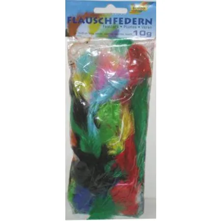 Folia Flauschfedern bunt, 10g