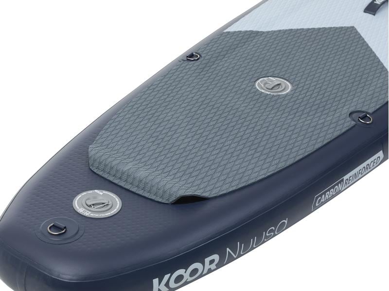 KOOR SUP Board Nuusa Allround 10'6 mit Doppelkammersystem Grossvolumiges, standsicheres Allround Stand-up-Paddling-Board mit Doppelkammersystem