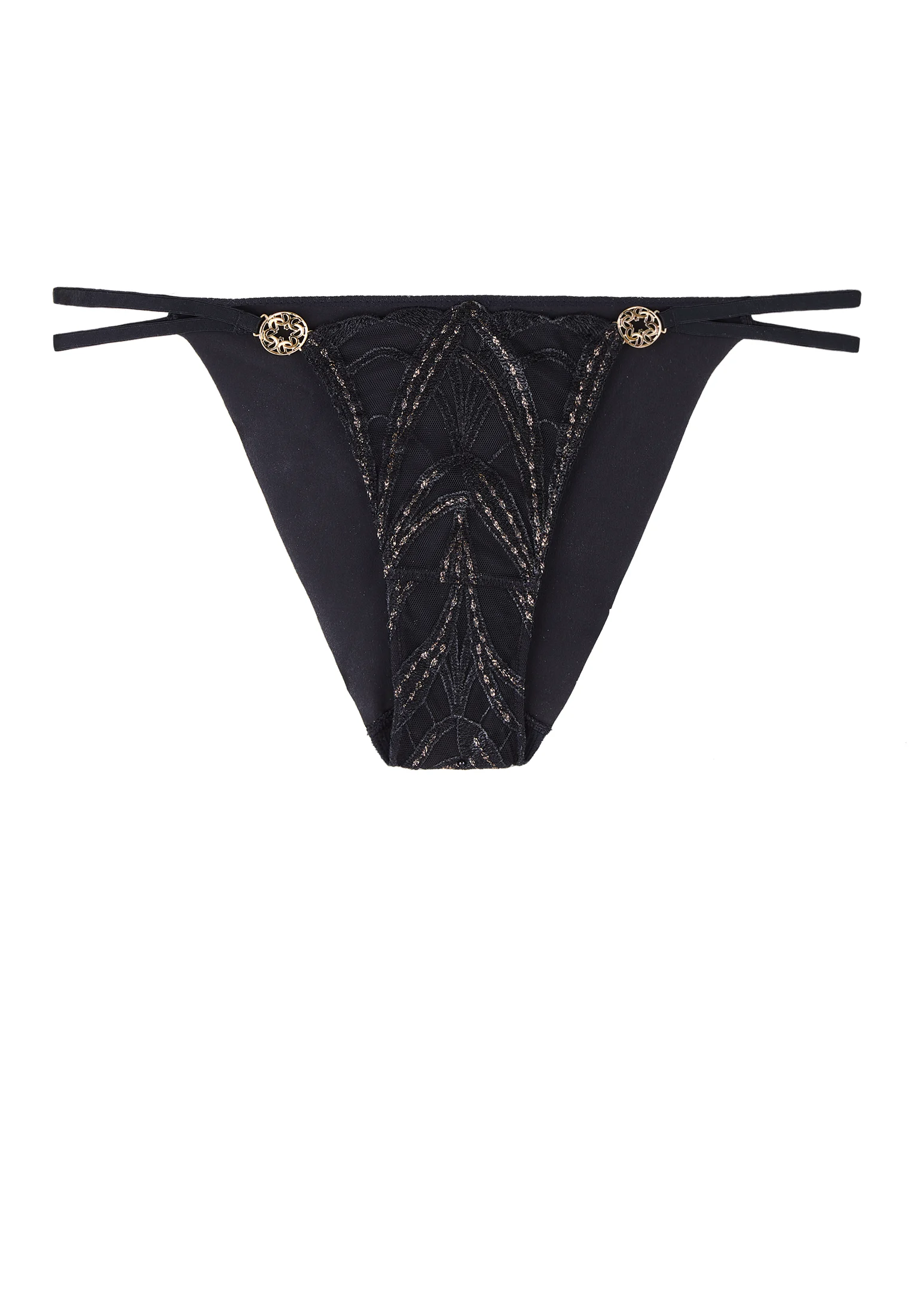 MY DESIRE ELIE SAAB X AUBADE - Culotte échancrée mini-coeur | Noir