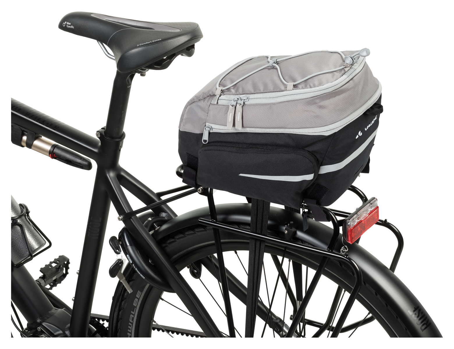 Vaude Silkroad Plus Cykeltaske til Bagagebærer Sort/Grå