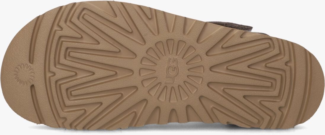 taupe ugg platte sandalen w goldenstar strap