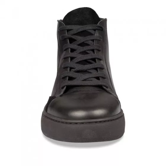 Baskets NOIR DENIM SIDE CUIR