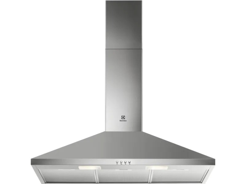 Electrolux LFC319X - Hætte - skorsten - bredde: 89.8 cm - dybde: 45 cm - udtrækning og recirkulation (-) - rustfrit stål