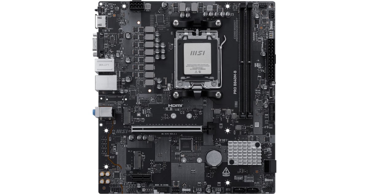 MSIPRO B840M-B socket AM5 moederbord