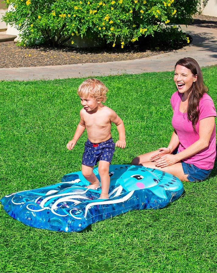 Baby-Wassermatte QUALLE (147x94) in blau