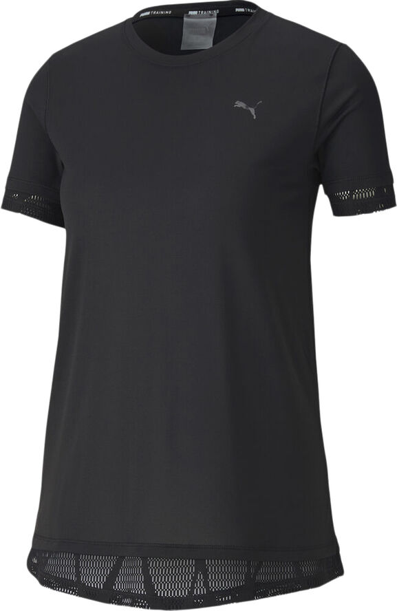 Puma Studion Mixed Lace T-shirt Sort