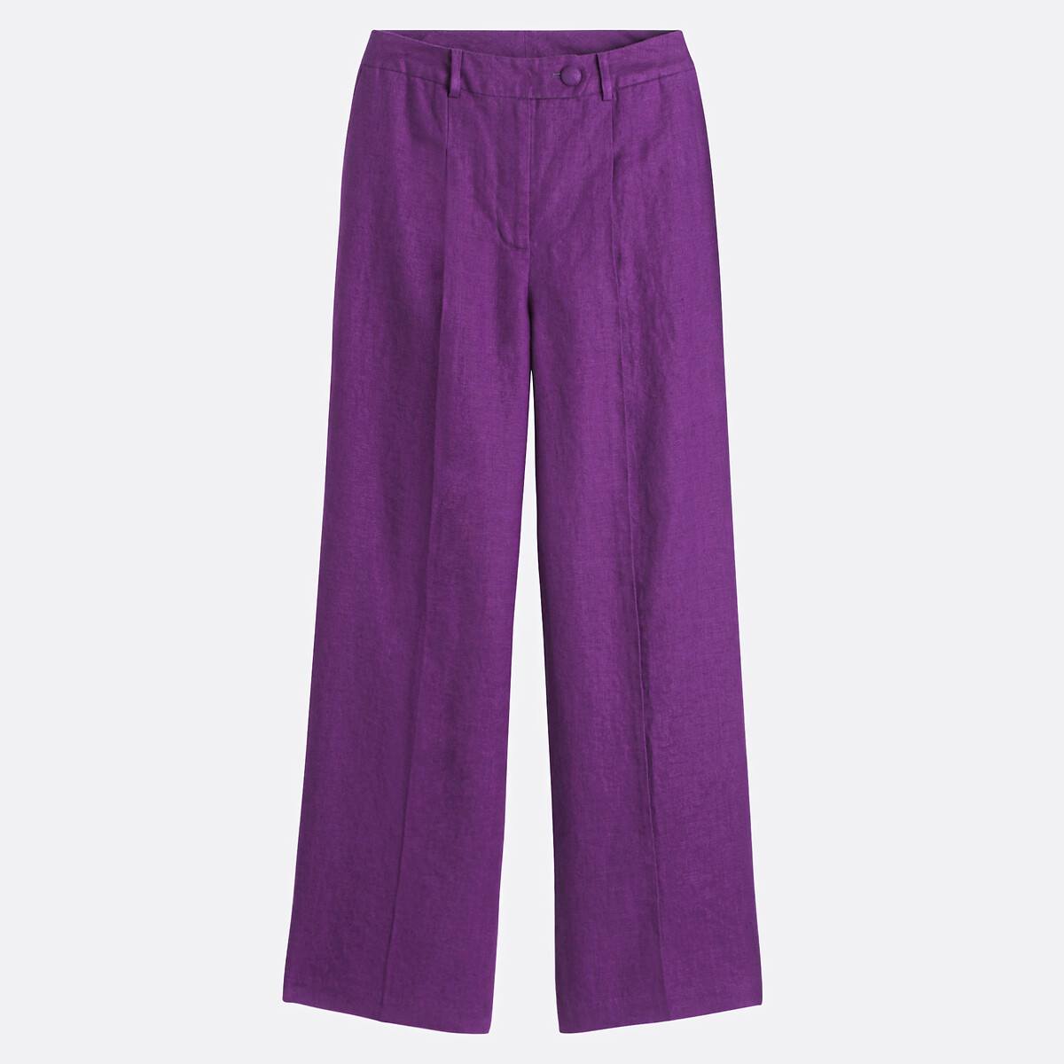 COLEÇÕES LA REDOUTE<br>Calças largas de linho, modelo Signature JOSEPHA