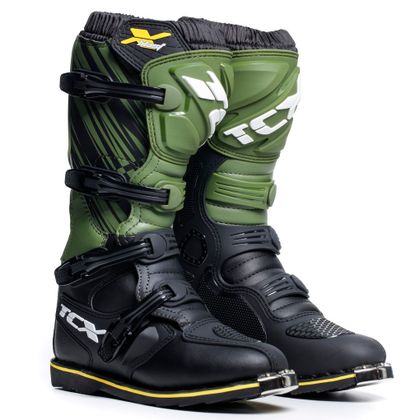 Bottes cross TCX Boots X-BLAST - BLACK GREEN YELLOW 2023 - Noir / Vert