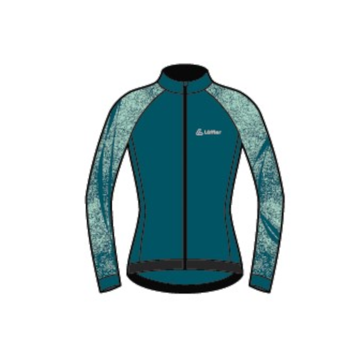 Loeffler Taylor blauw dames wielrenshirt
