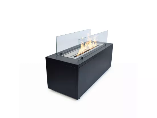Cheminée à bioéthanol de sol pour intérieur et extérieur L100xP40xH40 cm