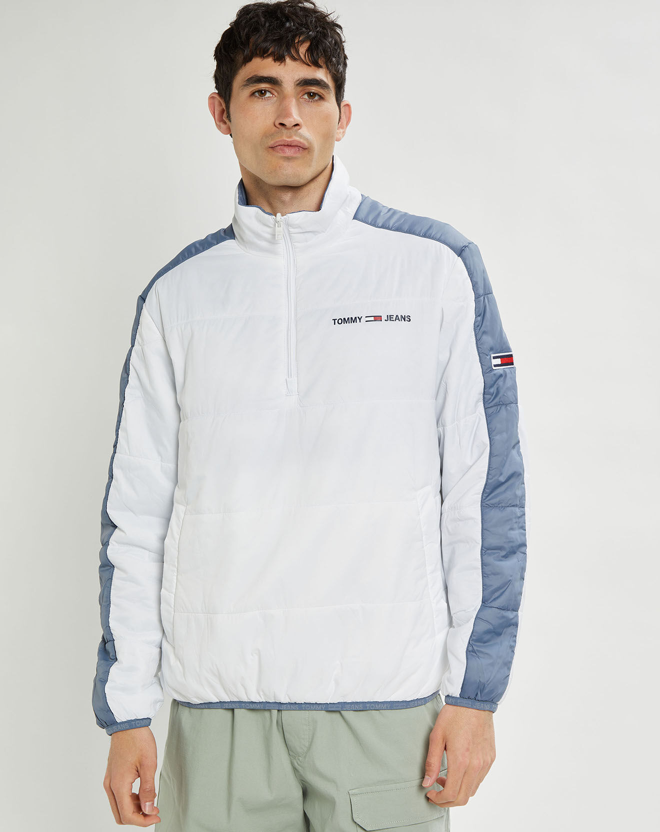 Tommy Jeans Blouson réversible enfilable bleu/blanc