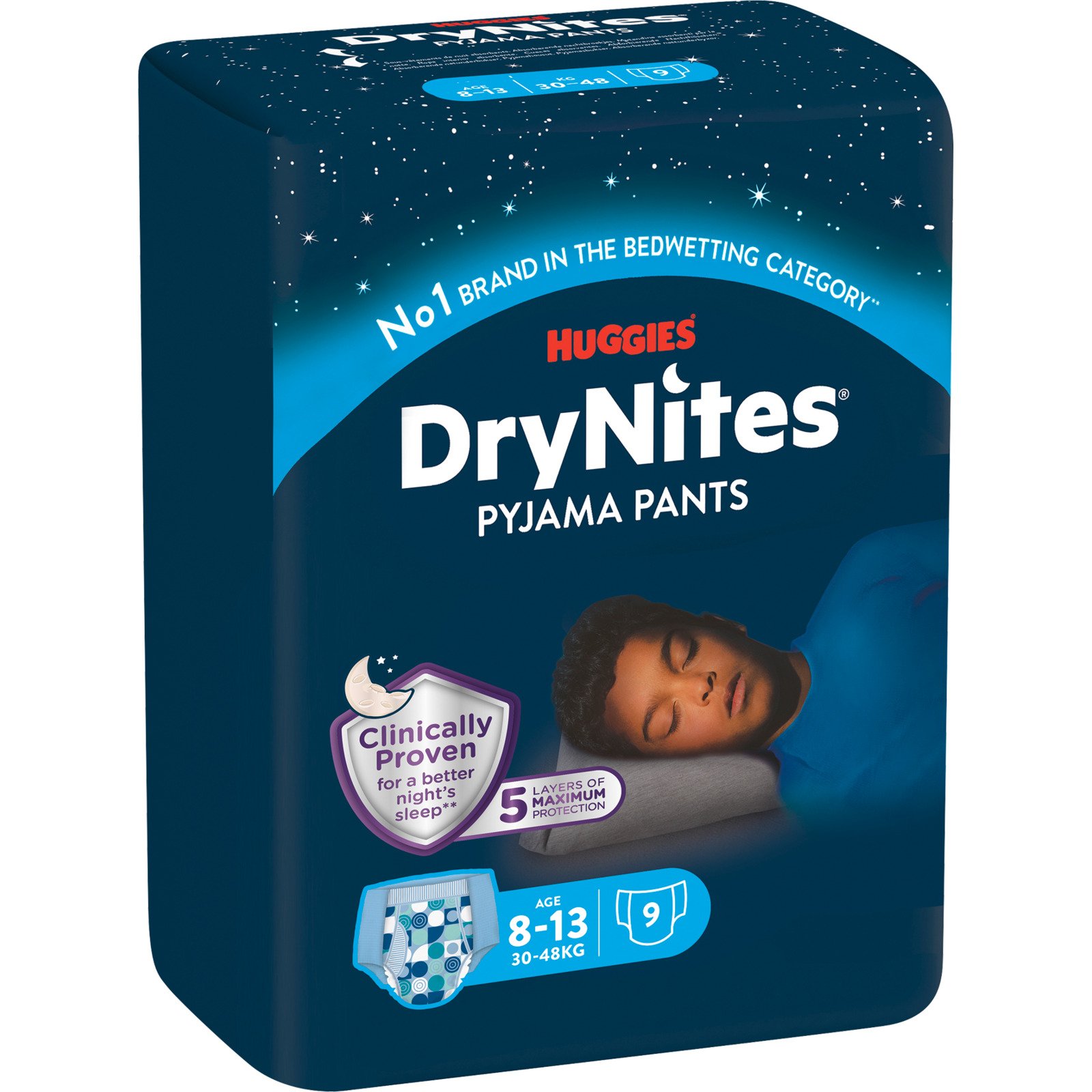Huggies DryNites Pyjama-Nachthöschen Gr. 8-13, 9 Stück