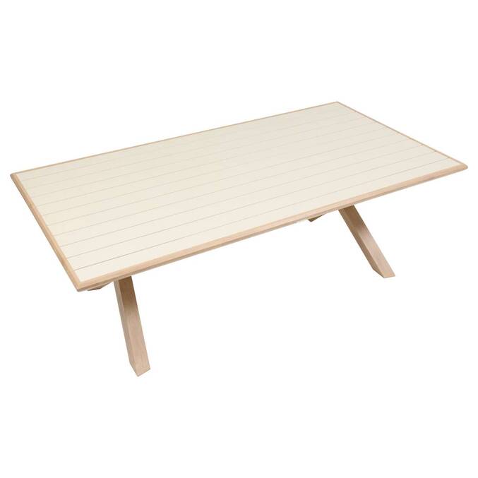 Table de jardin rectangulaire AXIOME Argile / Honey