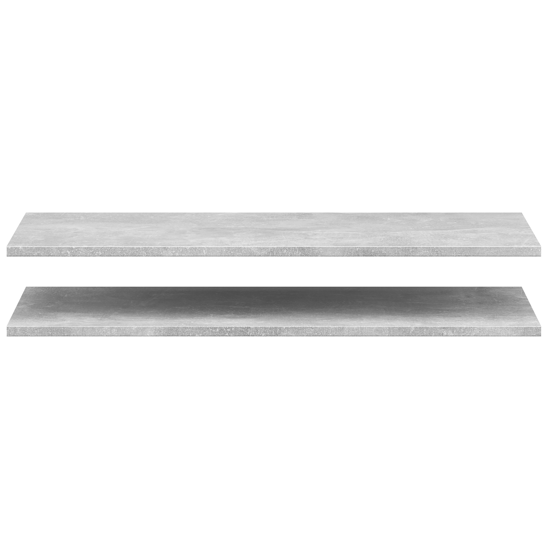 2-teiliges Einlegeboden-Set - Betonoptik - 77 cm