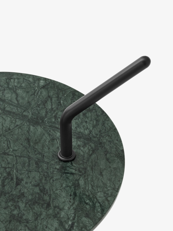 &tradition Halten SH9 bijzettafel zwart Smoked Glass