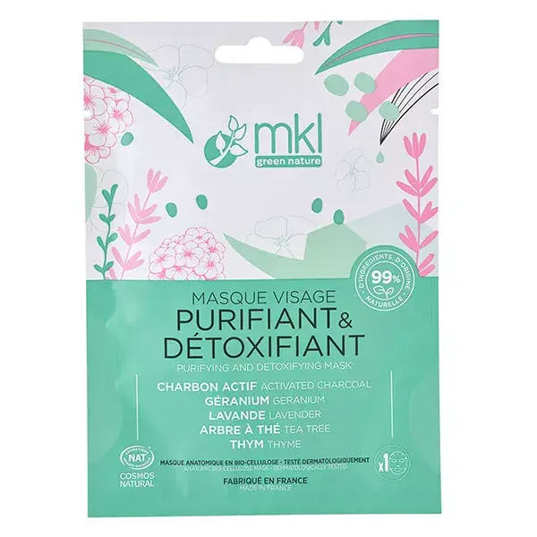 Máscara Facial Detoxificante e Purificante Orgânica MKL Green Nature