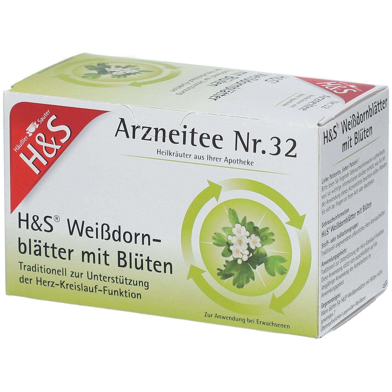 H&S Weissdornblätter mit Blüten Nr. 32