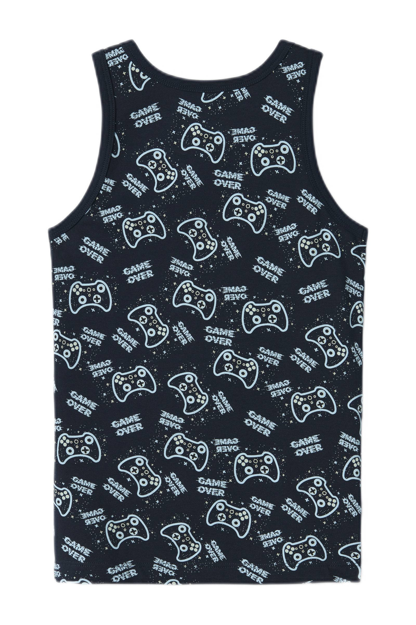 NAME IT hemd Game - set van 2 donkerblauw