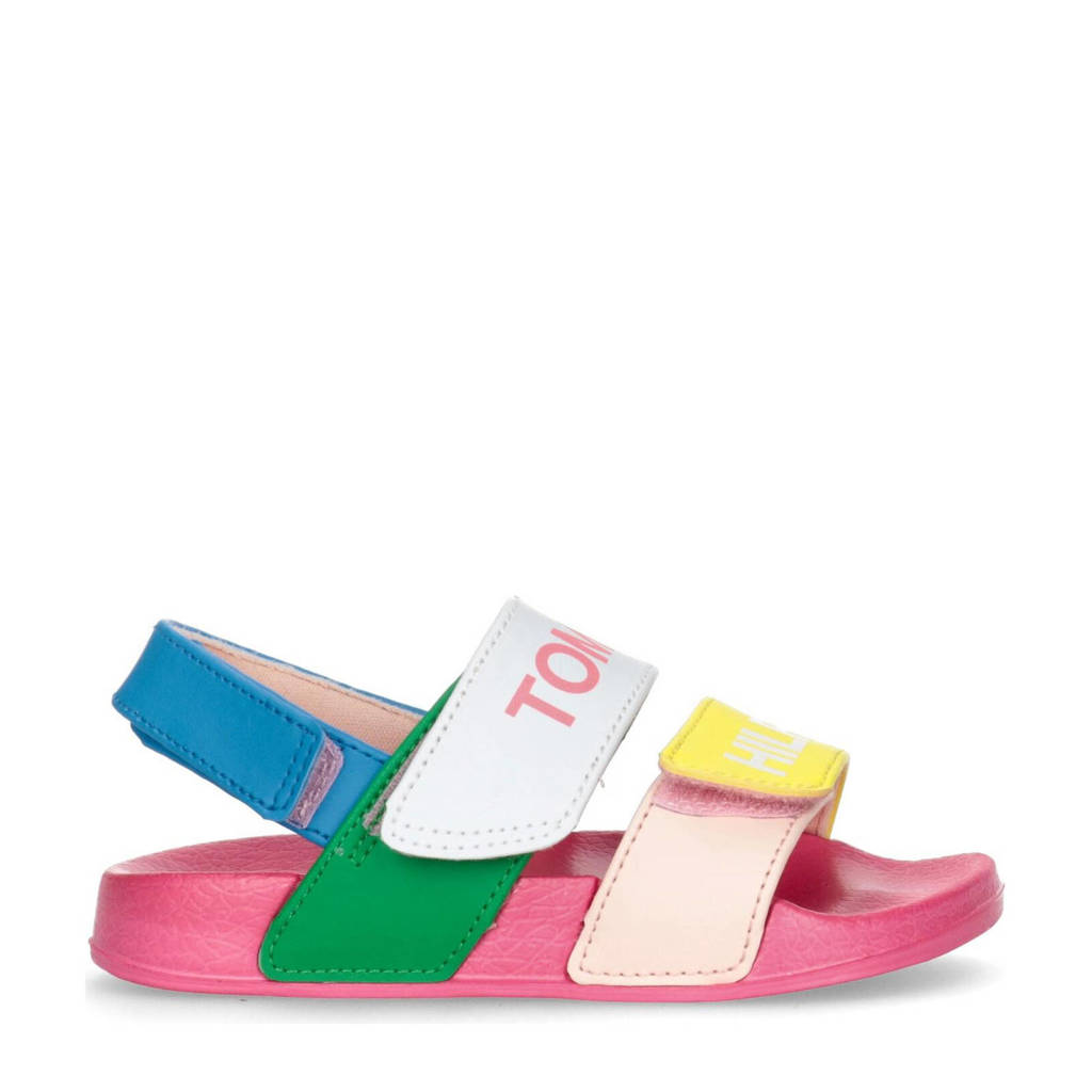 Tommy Hilfiger sandalen wit/roze/geel