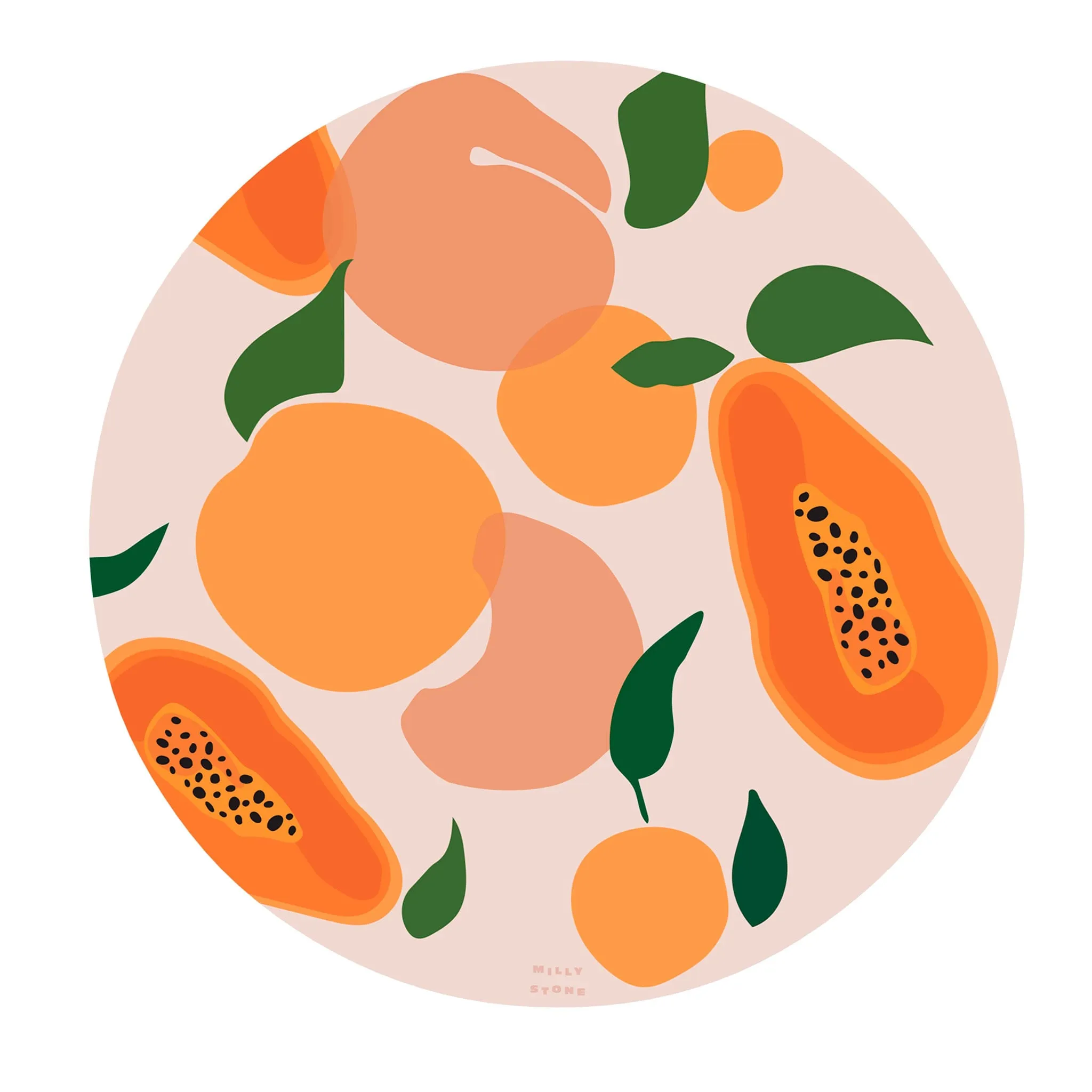 Milly Stone Tapis Catch All - Fruits